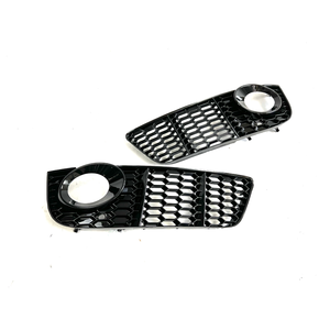 Une paire de caches de feux antibrouillard avant pour <span class=keywords><strong>Audi</strong></span> A5 Non Sline <span class=keywords><strong>2009</strong></span> 2010 2011 B8, en maille nid d'abeille hexagonale - Product Image 3