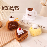Jouets en peluche en forme de gâteau roulé réalistes et mignons, styles variés, sacs à dos pour étudiants, porte-clés, pendentifs, poupées, petits cadeaux