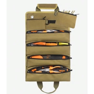 Bolsa de Herramientas Enrollable de Muestra Gratuita para Hombres y Mujeres, Caja de Almacenamiento de Herramientas Portátil con 2 Bolsas con Cierre Desmontables, Bolsa de Transporte Pequeña y Compacta - Product Image 4