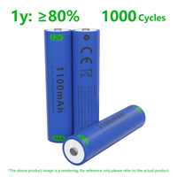 Batterie rechargeable NiMH AAA 1,2 V 1100 mAh pour lampes de poche, jouets, électronique grand public, appareils électroménagers, claviers - Certifiée CE/RoHS OEM