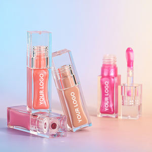 เลือกสีของคุณเองและลิปกลอสที่กำหนดเองลิปกลอสของเหลวแวววาวใสฉลากส่วนตัวลิปกลอส MOQ ต่ำ - Product Image 4