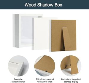 Cadre photo personnalisé en MDF écologique, boîte à ombre de 3 cm <span class=keywords><strong>x</strong></span> 5 cm de profondeur, impression UV 3D, design moderne, support mural pour affichage d'art - Product Image 2