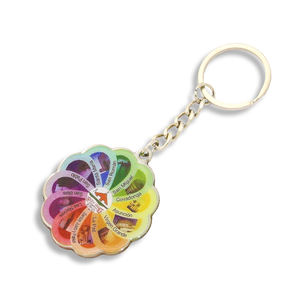 Porte-clés en métal alliage de zinc étanche avec logo personnalisé Kwa, cadeau mignon - Product Image 2