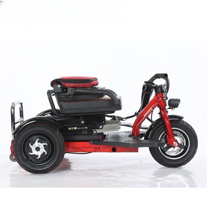Bicicleta eléctrica plegable para adultos, motor trasero sin escobillas de 350W (accionamiento simple/doble), batería de litio de 48V, 8-20Ah, alcance de 30-55KM, 3 velocidades - Product Image 4