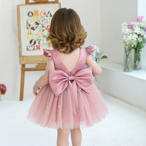 Robe de mariée pour petite fille de 4 <span class=keywords><strong>à</strong></span> 8 ans, <span class=keywords><strong>jupe</strong></span> en tulle, pour fête d'anniversaire, spectacle, demoiselle d'honneur, ou cérémonie de mariage - Product Image 1