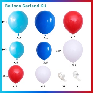 Créez une atmosphère festive pleine d'éclat rouge, blanc et bleu : la guirlande de ballons du 4 juillet garantit une célébration inoubliable - Product Image 3
