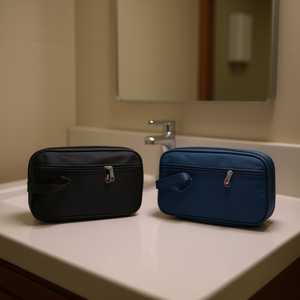 Neceser para Hombre, Bolsa de Maquillaje 25x14x7.5cm, Negro, Rojo, Blanco, Bolsa de Aseo - Product Image 2