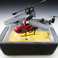 Hélicoptère télécommandé 3,5 canaux en plastique résistant aux chutes, modèle de mini avion de poche pour enfants, vol de 7 minutes