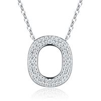 Collier en argent S925 émaillé motif trèfle et ours, Nouveauté 2026, Bijou romantique avec moissanite étincelante, Chaîne réglable et superposable