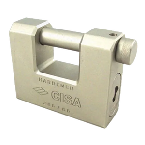Lucchetto Rettangolare in Acciaio con Chiave CISA 84 mm LIM - Product Image 1