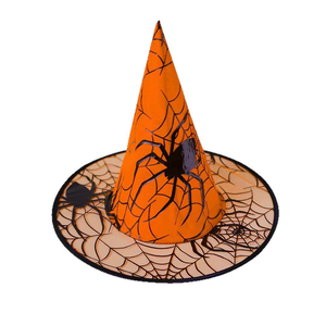 Pafu, accesorios para disfraz <span class=keywords><strong>de</strong></span> <span class=keywords><strong>bruja</strong></span> <span class=keywords><strong>de</strong></span> Halloween, <span class=keywords><strong>sombrero</strong></span> <span class=keywords><strong>de</strong></span> <span class=keywords><strong>bruja</strong></span> negro, naranja y morado con diseño <span class=keywords><strong>de</strong></span> araña, sombreros <span class=keywords><strong>de</strong></span> <span class=keywords><strong>bruja</strong></span> <span class=keywords><strong>de</strong></span> Halloween - Product Image 3
