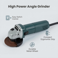 Mini-meuleuse d'angle électrique filaire légère de 670 W pour usage domestique