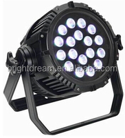 Éclairage de scène LED 18x10W RGBW 4-en-1 Projecteur IP44 Non-étanche 8 Canaux DMX512 Effet Wash pour KTV Bar DJ Club Aluminium
