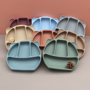 Juego de Platos de Silicona para Bebés, Libres de BPA, Aptos para Alimentos, con Divisiones y Succión - Product Image 2
