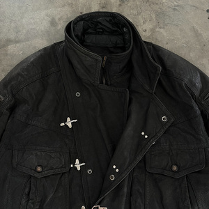 <span class=keywords><strong>Veste</strong></span> bomber de travail mécanique personnalisée, brodée, à longs crochets, boucle de pompier, matelassée, délavée à l'acide, zippée, usée - Product Image 5
