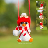 Adorno Colgante de Pato Lindo para Espejo Retrovisor de Coche, de Resina, Divertido, de Doble Uso, Decoración y Aromatizante, Accesorio para Interior de Coche, Venta al por Mayor