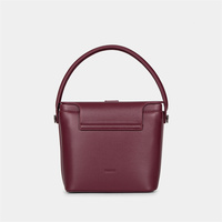 Tas Selempang Wanita Model Bucket Buckle Persegi Trendy Merk BAGCO 2026, Nuansa Mewah Vintage dengan Set Dompet