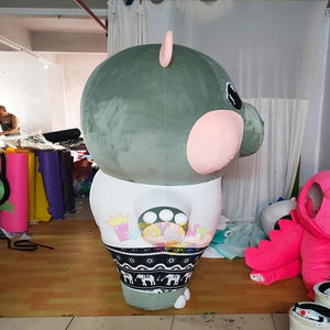 ชุดมาสคอตฮิปโปน่ารักหมวกกันน็อคการ์ตูนอะนิเมะตัวละคร XL EVA สำหรับผู้ใหญ่สำหรับงานปาร์ตี้และกิจกรรม - Product Image 3