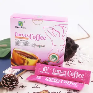 OEM/ODM coffee supplier Natural Herbs papaya coffee breast enhancer Improve bust size Instant coffee