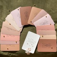 Tarjetas de Afirmaciones Positivas Portátiles de Alta Calidad, Impresas en Papel, Cuadradas, Personalizadas, con Caja