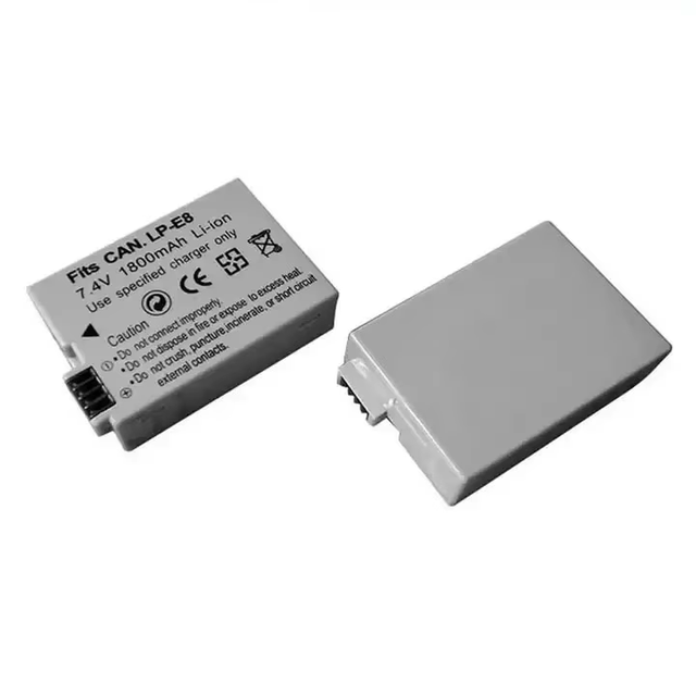 Rechargeable Digital Battery LP-E8 LPE8 for Canon EOS Rebel T2i T3i T4i T5i Kiss X4 X5 X6 550D 600D 650D 700D