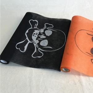 Halloween fête décoration nappe chemin de table crâne citrouille fantôme - Product Image 4