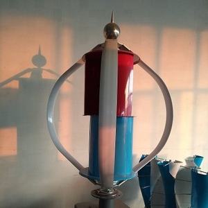 12V 24V 48V เครื่องกำเนิดไฟฟ้า <span class=keywords><strong>VAWT</strong></span> 600W กังหันลมแนวตั้ง - Product Image 3