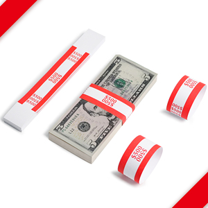 Cintas Rojas para Envolver Efectivo, Estándar ABA, para Envolver Dinero en Efectivo, $500 - Product Image 6