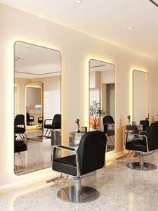 Estación de espejo de planchado todo en uno de lujo moderno, Metal montado en la pared para barbería, peluquería para hoteles, almacén doméstico - Product Image 3