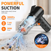 Excellent rapport qualité-prix : Ensemble aspirateur électrique portable 4-en-1 pour voiture en ABS et PS, avec chargement USB, capacité de 0,5 à 1 L et fonction de scellage sous vide