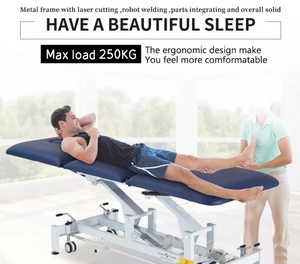 MECANMED-Mesa de tratamiento de <span class=keywords><strong>fisioterapeuta</strong></span> de metal, cama de tracción cervical y lumbar - Product Image 6
