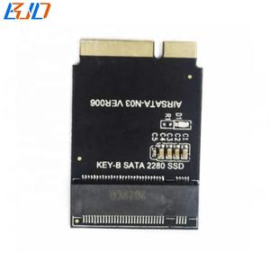 محول بطاقة 17+7 سن إلى <span class=keywords><strong>M</strong></span>.<span class=keywords><strong>2</strong></span> NGFF M2 SATA SSD لأجهزة ماك بوك اير 2012 طراز A1465 A1466 A1466 A1465 MD223 MD224 MD231 MD232 - Product Image 3