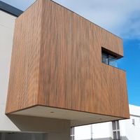Panneaux muraux décoratifs en teck, intérieur imitation bois et plastique, surface en grain de bois, revêtement de mur wpc
