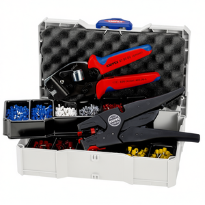 Industrial Grade Steel Wire <b>Crimping</b> Tool <b>Set</b> 0.08-16 mm AWG 28-5 with Assorted Terminals and Connectors Textured - Product Image 2