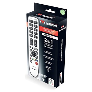 Control Remoto para TV (Universal) GUMBODY Pratico 2+ Plateado y Negro 806170 - Product Image 2
