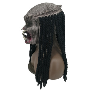 Masque en latex <span class=keywords><strong>Alien</strong></span> <span class=keywords><strong>vs</strong></span> <span class=keywords><strong>Predator</strong></span> pour Halloween transfrontalier, casque effrayant de <span class=keywords><strong>Predator</strong></span> pour fête et jeu de rôle - Product Image 3