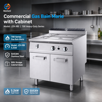 Bain-marie professionnel à gaz en acier inoxydable, base de table chauffante pour aliments, idéal pour restaurants, buffets et traiteurs