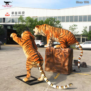 نموذج نمر سيليكون لمحاكاة الحيوانات الميكانيكية في الأماكن المغلقة/في الهواء الطلق حديقة المنزل مركز تسوق ساحة اللعب العامة حديقة المغامرة - Product Image 3
