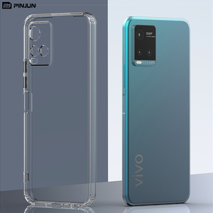 Funda de Teléfono Transparente de TPU de la Mejor Calidad Directamente de Fábrica con Botones de Diferentes Colores para <span class=keywords><strong>Vivo</strong></span> Y21s V27 Pro Y56 Y100 - Product Image 4