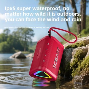 Sobes S21 Inalámbrico, Subwoofer de Plástico Resistente al Agua 5.3, Audio Bidireccional, Salida de 5W, Batería Integrada, Control Táctil, Portátil - Product Image 4