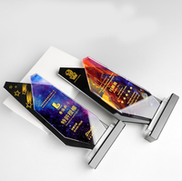 Plaque de récompense en cristal à sublimation vierge avec logo personnalisé
