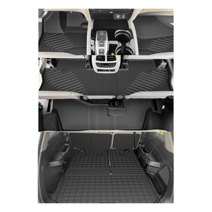 Alas kursi Honda <span class=keywords><strong>Pilot</strong></span> 8 aksesoris tahan lama TPE Cargo Liner belakang bagasi tikar sandaran tikar lantai - Product Image 1