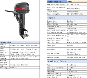 Motor fueraborda de 2 tiempos, motor de barco de 30hp, compatible con <span class=keywords><strong>Yamaha</strong></span> <span class=keywords><strong>Enduro</strong></span> con motores de barco de tablero de arranque eléctrico - Product Image 2
