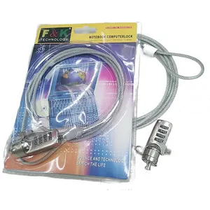 Candado antirrobo de 4 dígitos para portátil, cable de cadena con combinación de contraseña de seguridad para ordenador, notebook y PC, novedad, 1,2 M