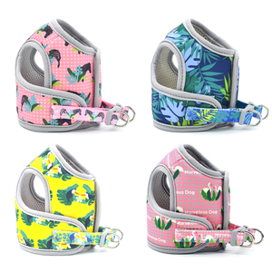 Arnés de nailon transpirable con cadena de correa de perro estilo deportivo de lujo personalizado para razas pequeñas y medianas Neopreno estampado a la moda para gatos - Product Image 6