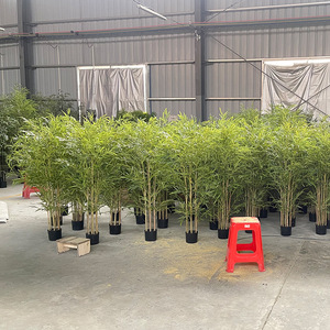 Plante artificielle de feuilles de <span class=keywords><strong>bambou</strong></span> vertes, haute simulation, résistante à l'eau, aux UV et aux intempéries, écologique, <span class=keywords><strong>pour</strong></span> décoration extérieure, maison et hôtel - Product Image 5