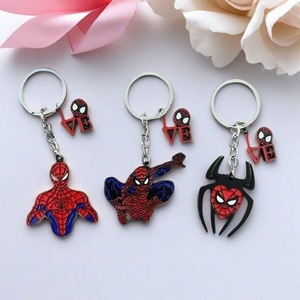 Metal Enamel Spider Man Keychain 3D Alloy Pendant Charm Key <strong>Ring</strong> Super Hero Love Keychain Cute Gift for Fans - Product Image 3