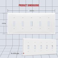 Applique murale électrique tissée en aluminium, avec interrupteur à bascule sans vis, décoration en jonc de mer, xlr wpc, av 5 canaux, 8815-W, blanc