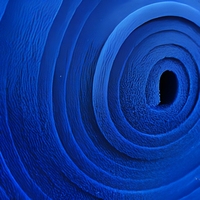 Feuille de mousse de silicone à cellules ouvertes bleue 20MM, rouleau 1,5Mx5M, extra épaisse, pour protection de table à repasser