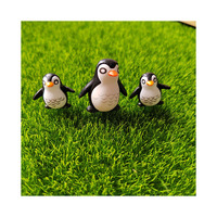 Figurine en résine pingouin miniature en plastique pour jardin féerique mousse terrariums maison de poupée décoration